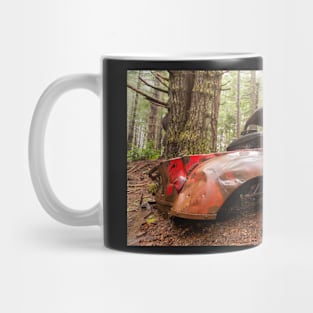 A Forgotten Pickup Truck in the Forest Mug